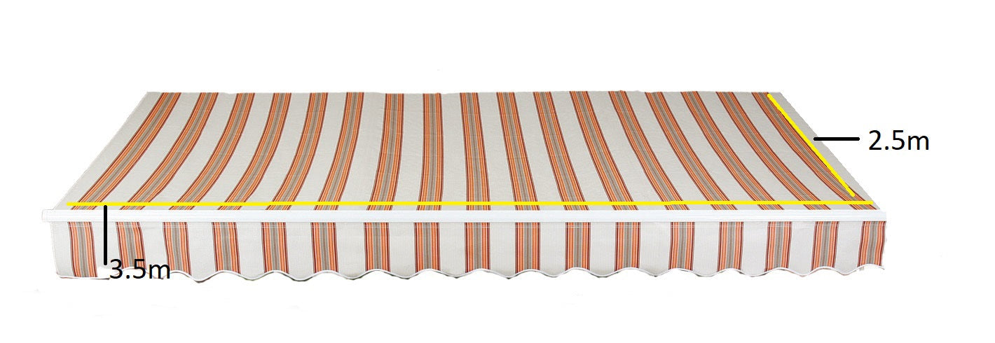 Greenhurst Easy Fit Kingston Patio Awning | 2.5m, 3m & 3.5m