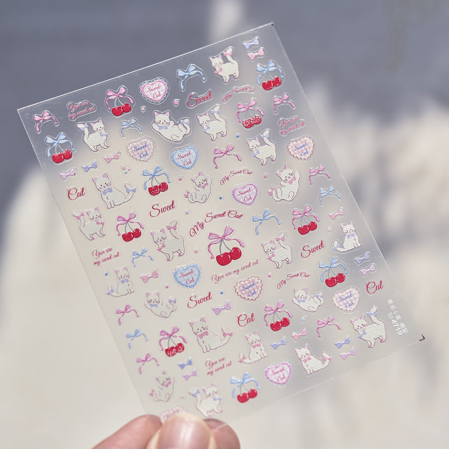 Hello Claws | Kitty And Bear Nail Deco Sticker