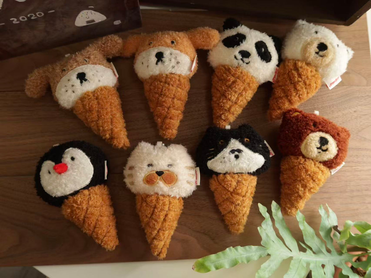 Daily White | Puppy Ice Cream Cone Plush Charm