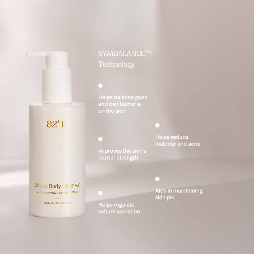 82°E By Deepika Padukone Creme Body Cleanser with Moringa, Normal to Dry Skin