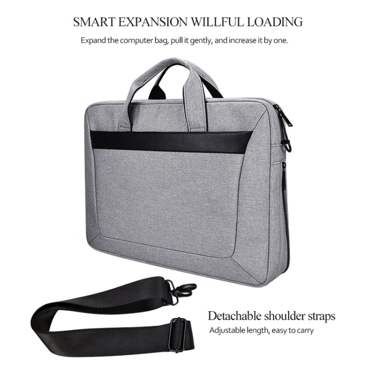 DJ06 Oxford Cloth Waterproof Wear-resistant Portable Expandable Laptop Bag for 13.3 inch Laptops, with Detachable Shoulder Strap, 13.3 inch