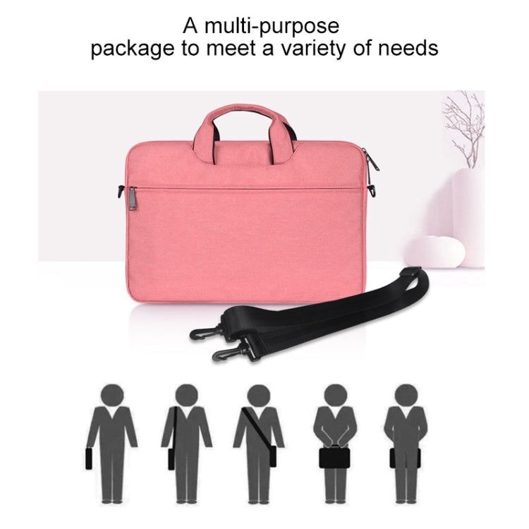 ST01S Waterproof Oxford Cloth Hidden Portable Strap One-shoulder Handbag for 14.1 inch Laptops, ST01S 14.1 inch Black, ST01S 14.1 inch Pink, ST01S 14.1 inch Light Grey, ST01S 14.1 inch Dark Gray, ST01S 14.1 inch Navy Blue