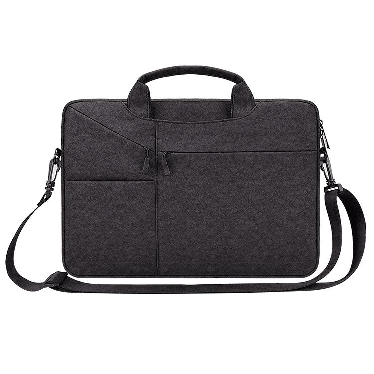 ST02S Waterproof Tear Resistance Hidden Portable Strap One-shoulder Handbag for 14.1 inch Laptops, with Suitcase Belt, ST02S 14.1 inch Black, ST02S 14.1 inch Dark Gray, ST02S 14.1 inch Pink, ST02S 14.1 inch Light Grey, ST02S 14.1 inch Navy Blue