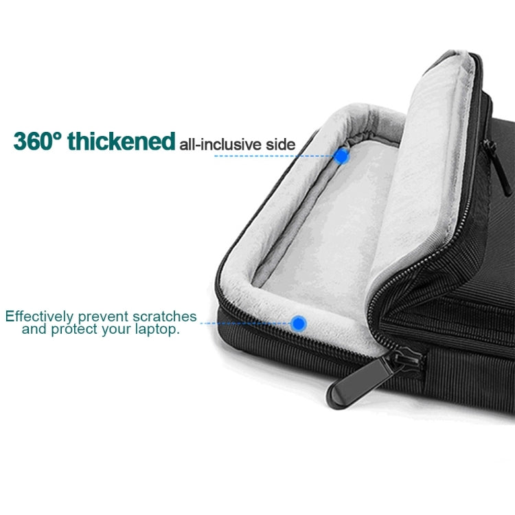 Nylon Waterproof Laptop Handbag Bag for 15-15.6 inch Laptops with Trunk Trolley Strap, 15-15.6 inch