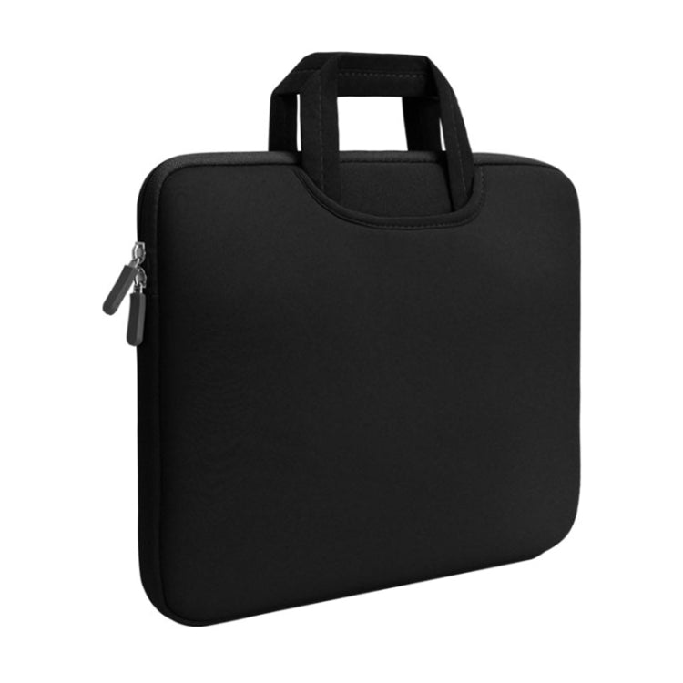 13.3 inch Portable Air Permeable Handheld Sleeve Bag for MacBook Air / Pro, Lenovo and other Laptops, Size: 34x25.5x2.5cm(Black)