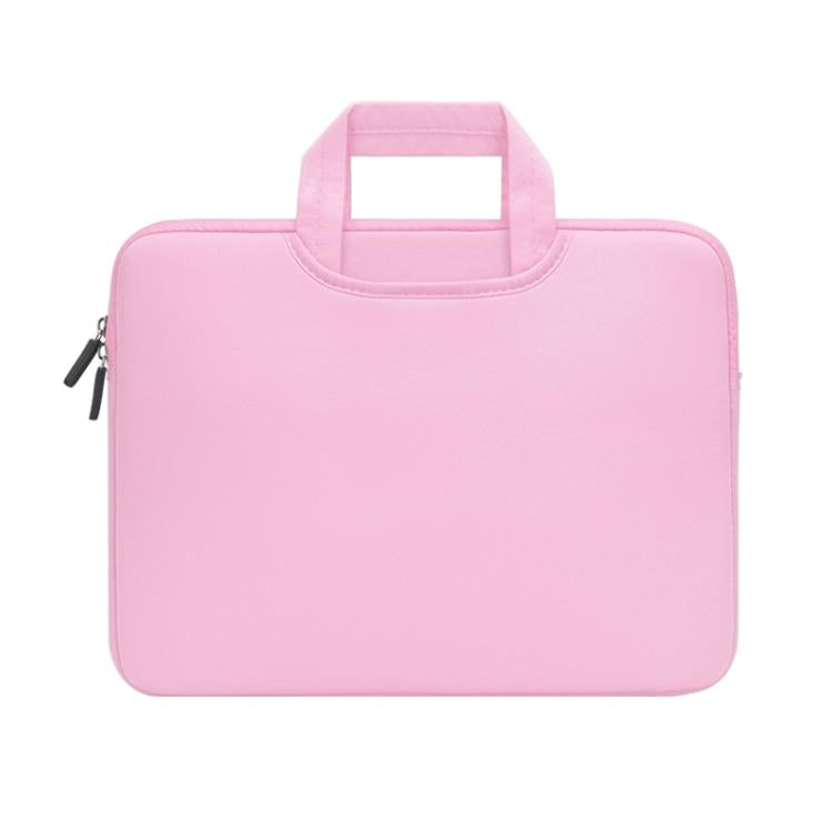 15.4 inch Portable Air Permeable Handheld Sleeve Bag for MacBook Air / Pro, Lenovo and other Laptops, Size: 38x27.5x3.5cm, 15.4 inch Magenta, 15.4 inch Blue, 15.4 inch Grey, 15.4 inch Green, 15.4 inch Pink, 15.4 inch Black