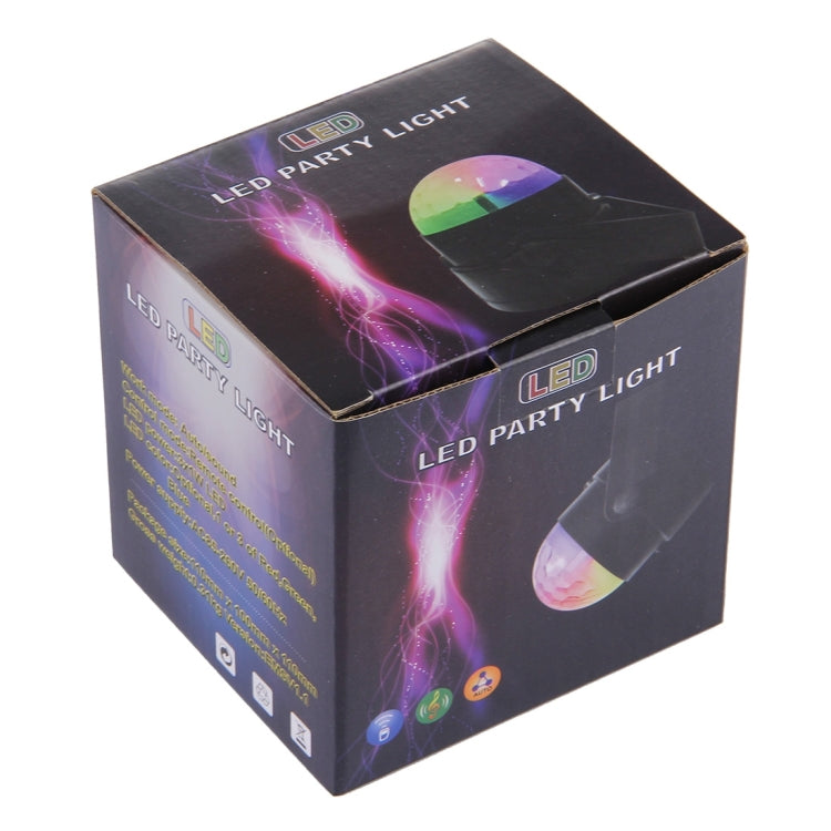 3W RGB Magic Ball LED Stage Light , USB Sound Control Rotating Disco DJ Light, DC 5V