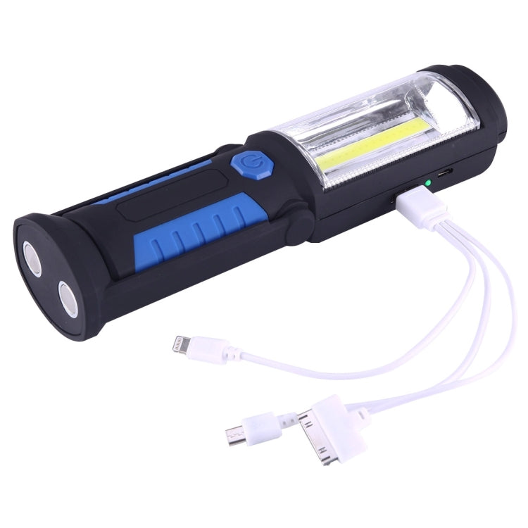 400 LM Multi-function USB Charging Portable Emergency Work Stand Light with Magnetic & 360 Degrees Swivel Hook