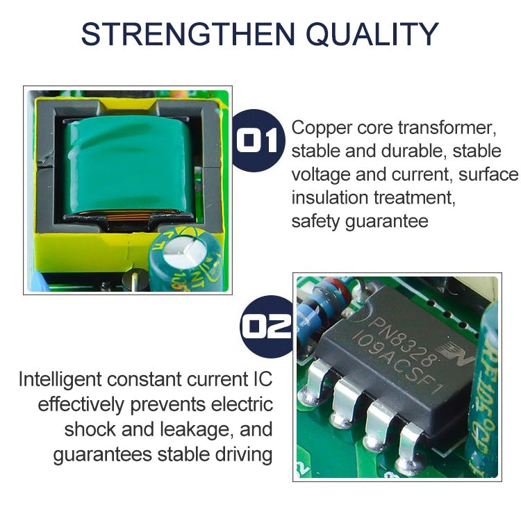 4-7W LED Driver Adapter Isolated Power Supply AC 85-265V to DC 12-26V, 4-7W