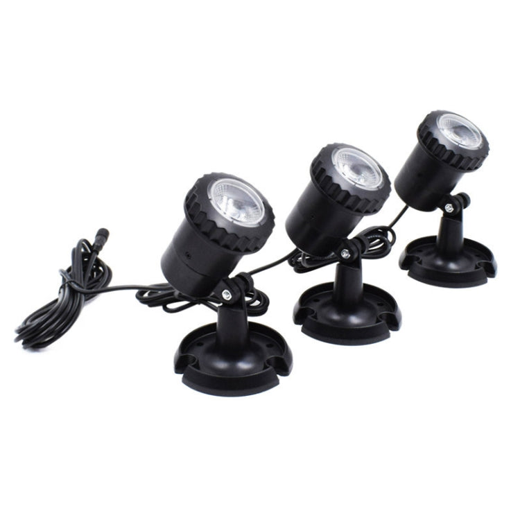 3 In 1 Warm Light Lawn Insertion Pool Diving Solar Spotlight, Warm Light