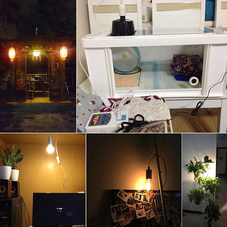 E27 Wire Cap Lamp Holder Chandelier Power Socket with 1.8m Extension Cable, Big UK Plug, Big UK Plug, 1.8m