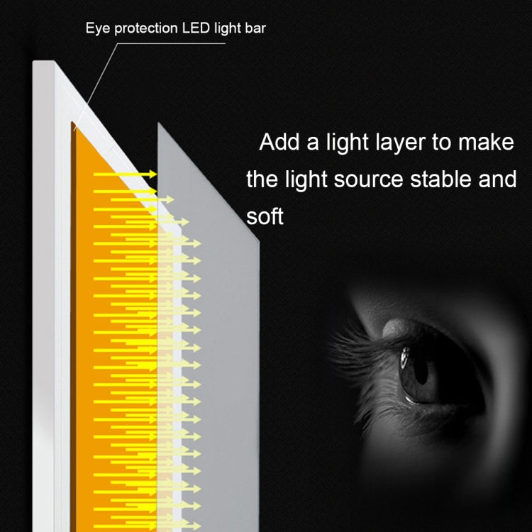 Ultra-thin A4 Size Portable USB LED Artcraft Tracing Light Box Copy Board for Artists Drawing Sketching Animation and X-ray Viewing, No Brightness Control No Charger