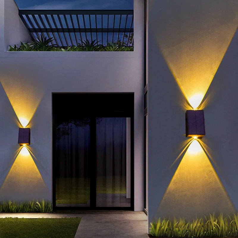 LED Outdoor Wall Solar Lights Waterproof Garden Wall Decoration