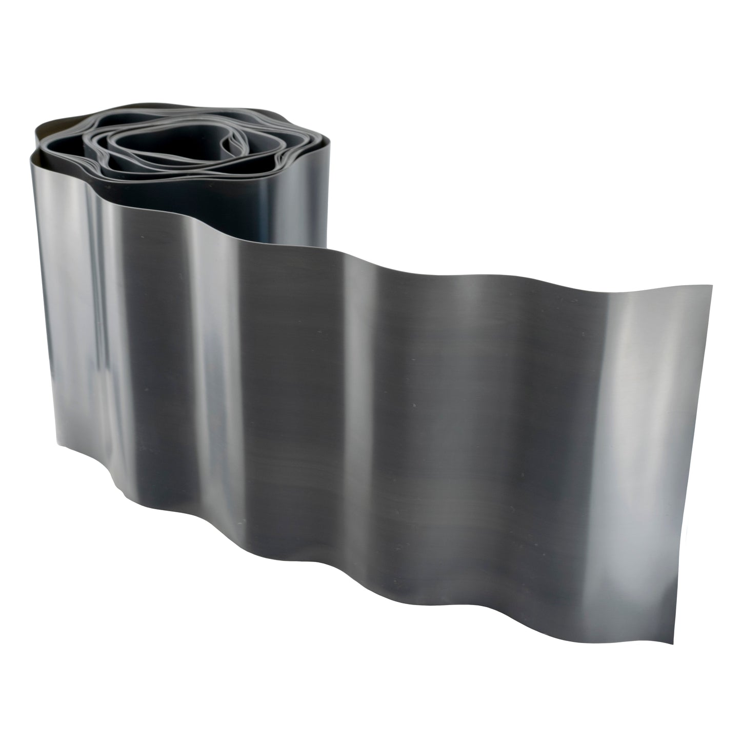 Wavy Plastic Garden Lawn Edging, H=15CM, L=9M, Gray for Home and Garden Use