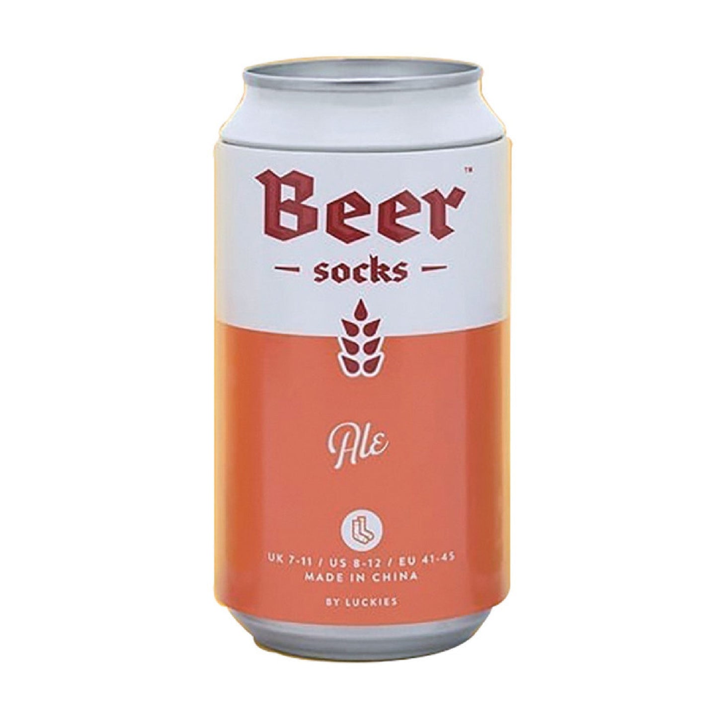 1 Pack Mens Beer Socks in a Can (Ale / Lager / Stout)