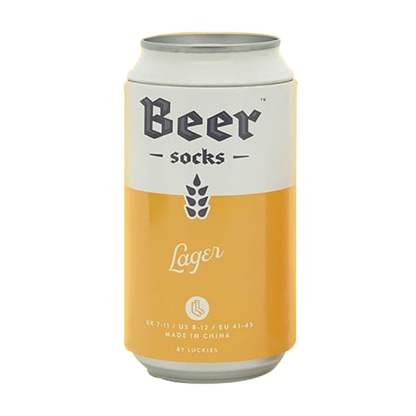 1 Pack Mens Beer Socks in a Can (Ale / Lager / Stout)