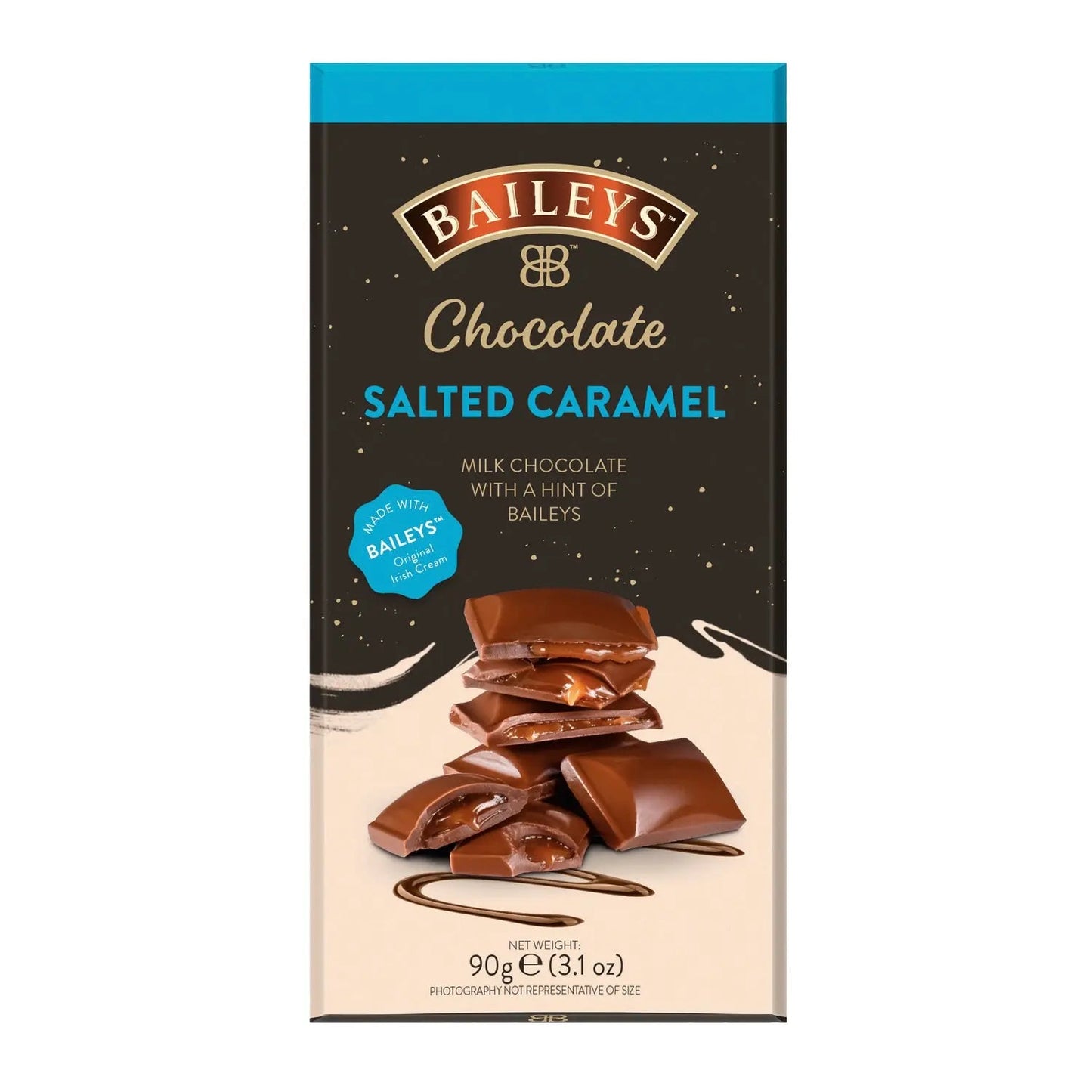 Baileys salted caramel milk chocolate and truffle bar