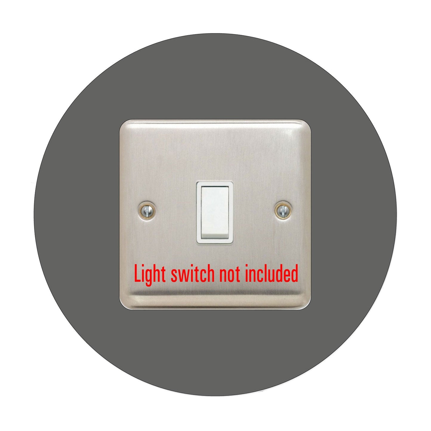 Single Light Switch Surround, round