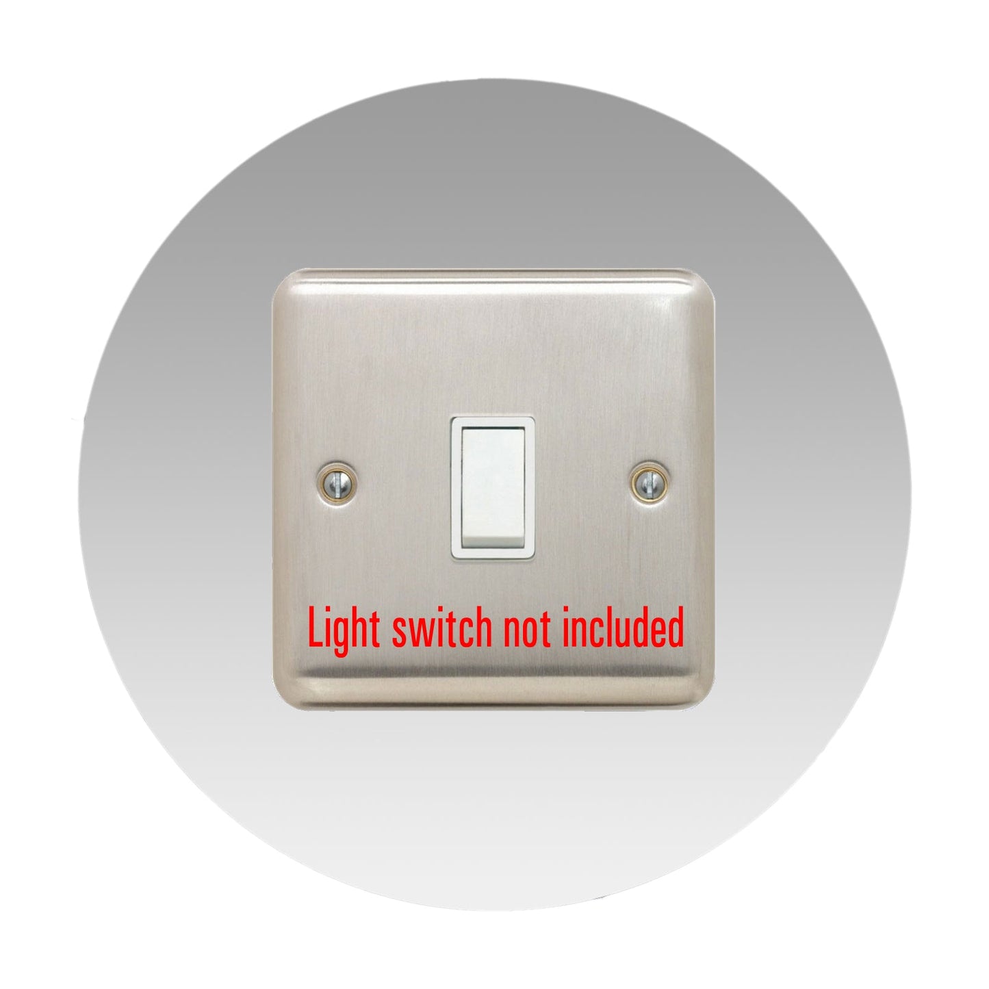 Single Light Switch Surround, round