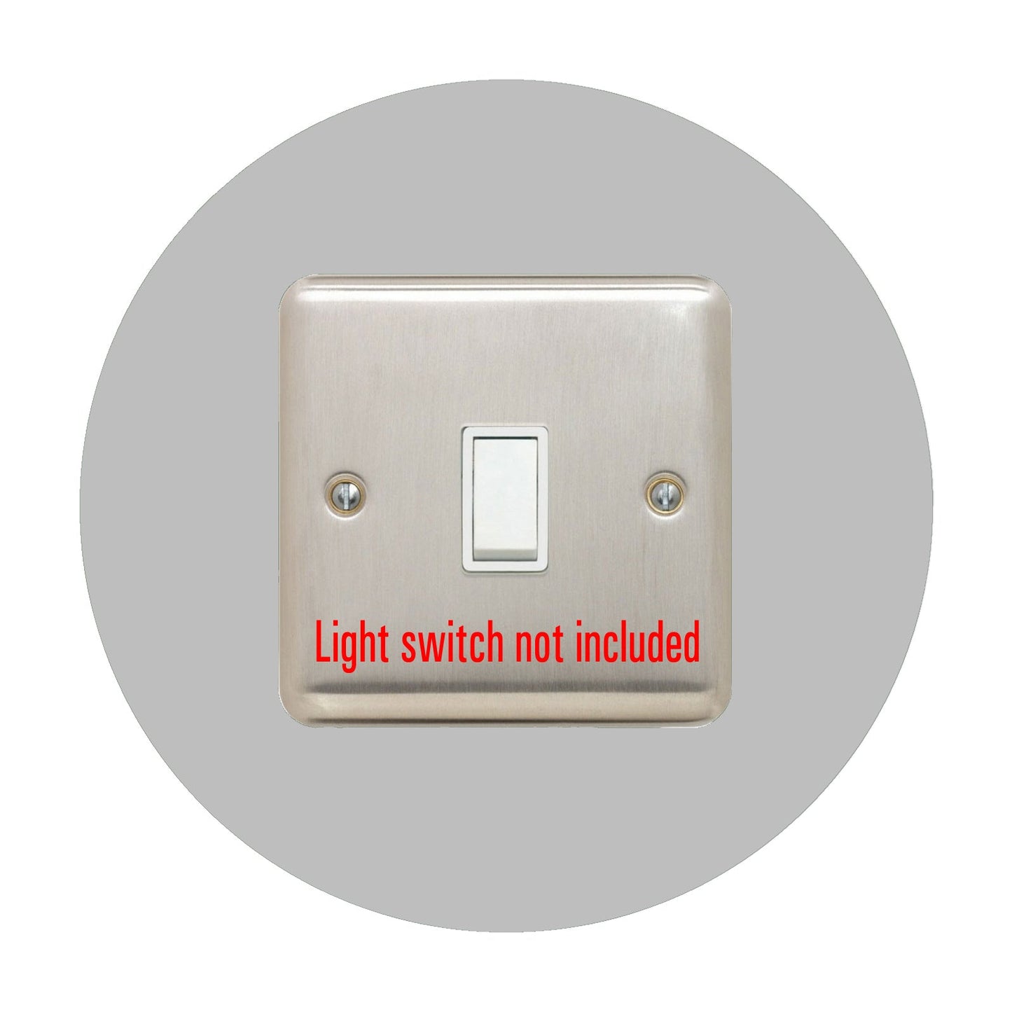 Single Light Switch Surround, round