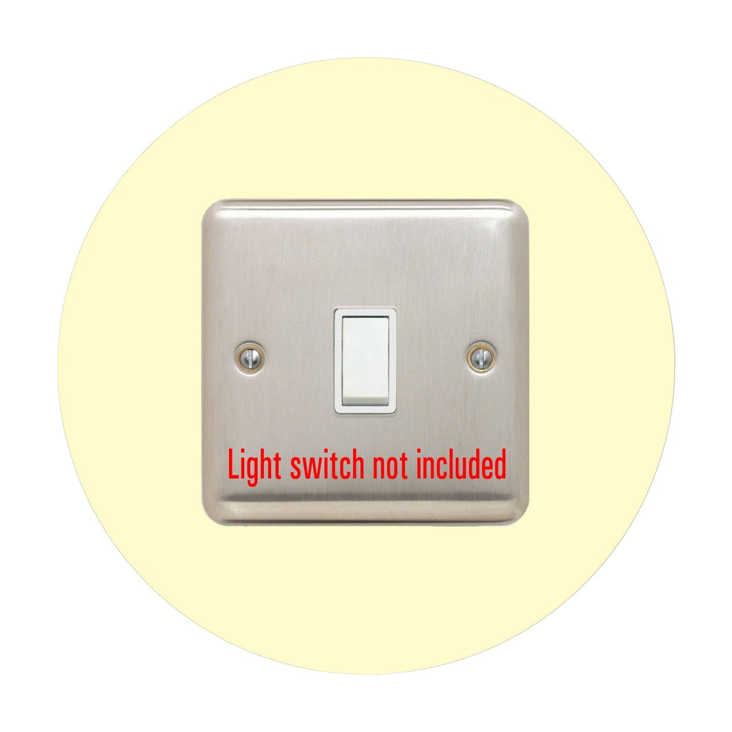 Single Light Switch Surround, round