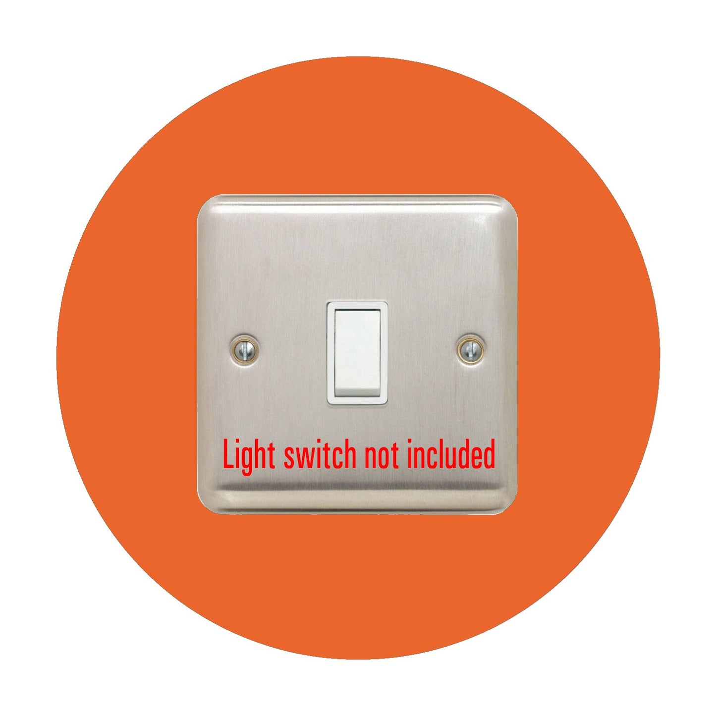 Single Light Switch Surround, round