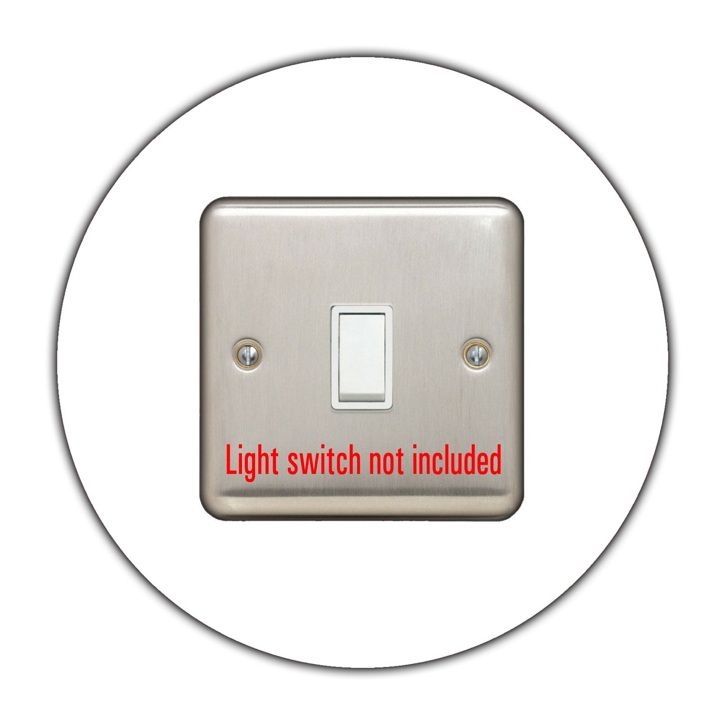 Single Light Switch Surround, round