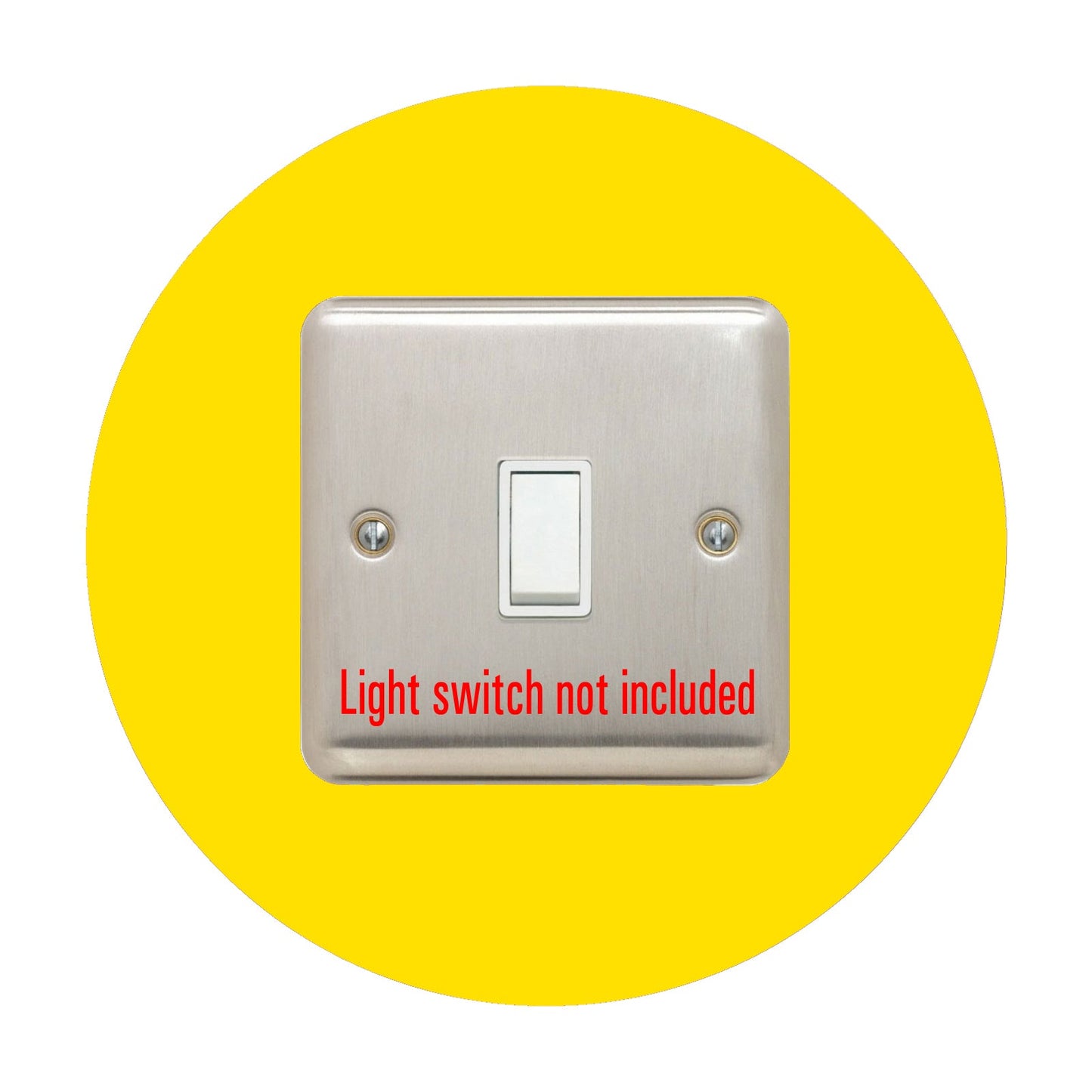 Single Light Switch Surround, round