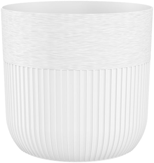 Luca Pot Without Hole 140mm White DIY Workshop Accessory Home and Garden Use