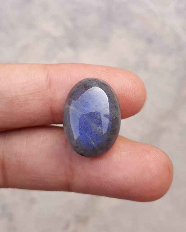 12ct Labradorite Cabochon - Spectrolite- Black Moon Stone - 18x13mm