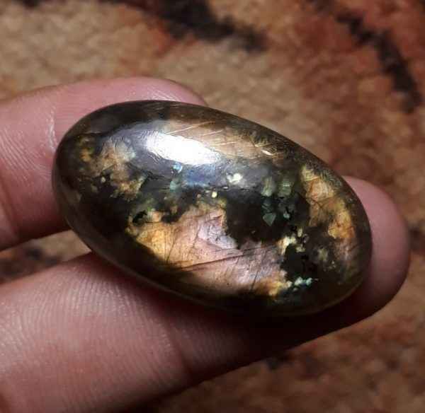 45ct Labradorite Cabochon - Spectrolite- Black Moon Stone - 36x21mm