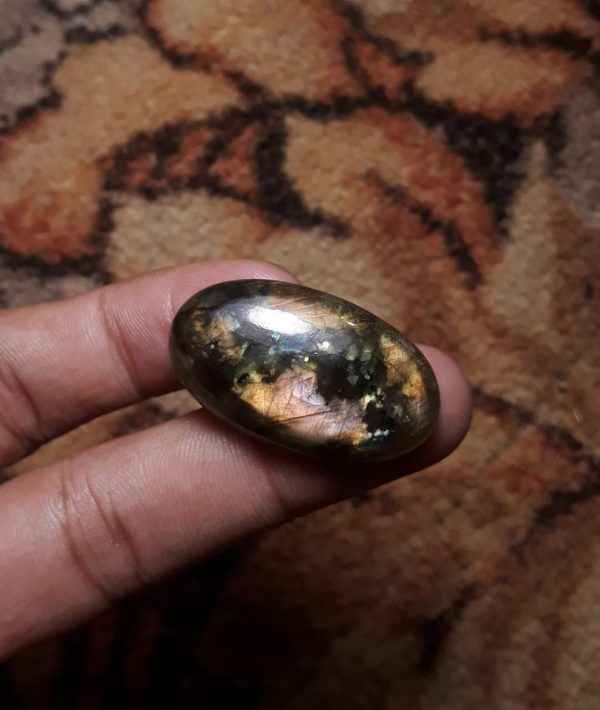 45ct Labradorite Cabochon - Spectrolite- Black Moon Stone - 36x21mm