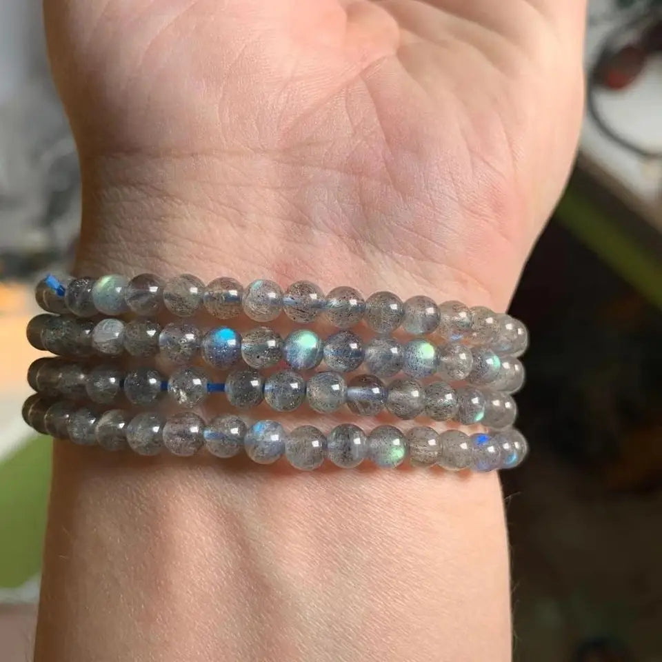 6mm Beautiful Labradorite Strech Bracelet