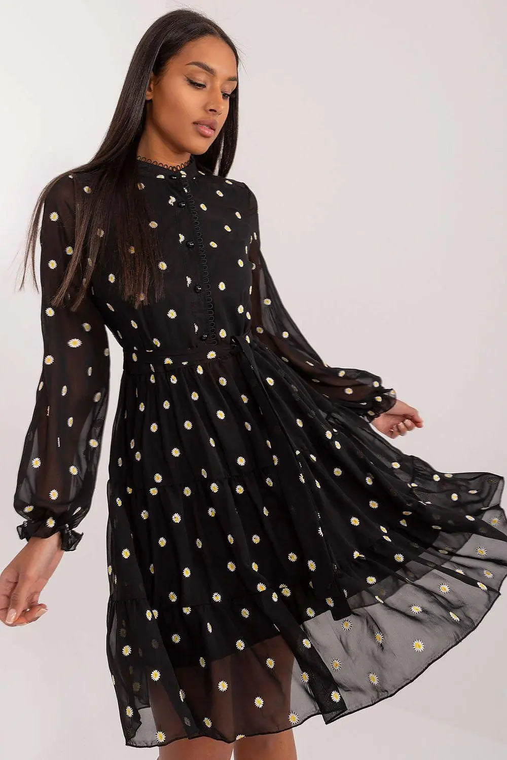 Lakerta elegance and comfort floral pattern cocktail dress