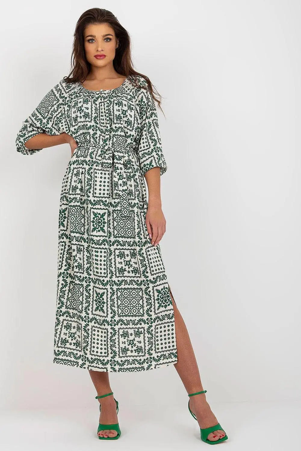 Lakerta simple midi cut summer boho daydress
