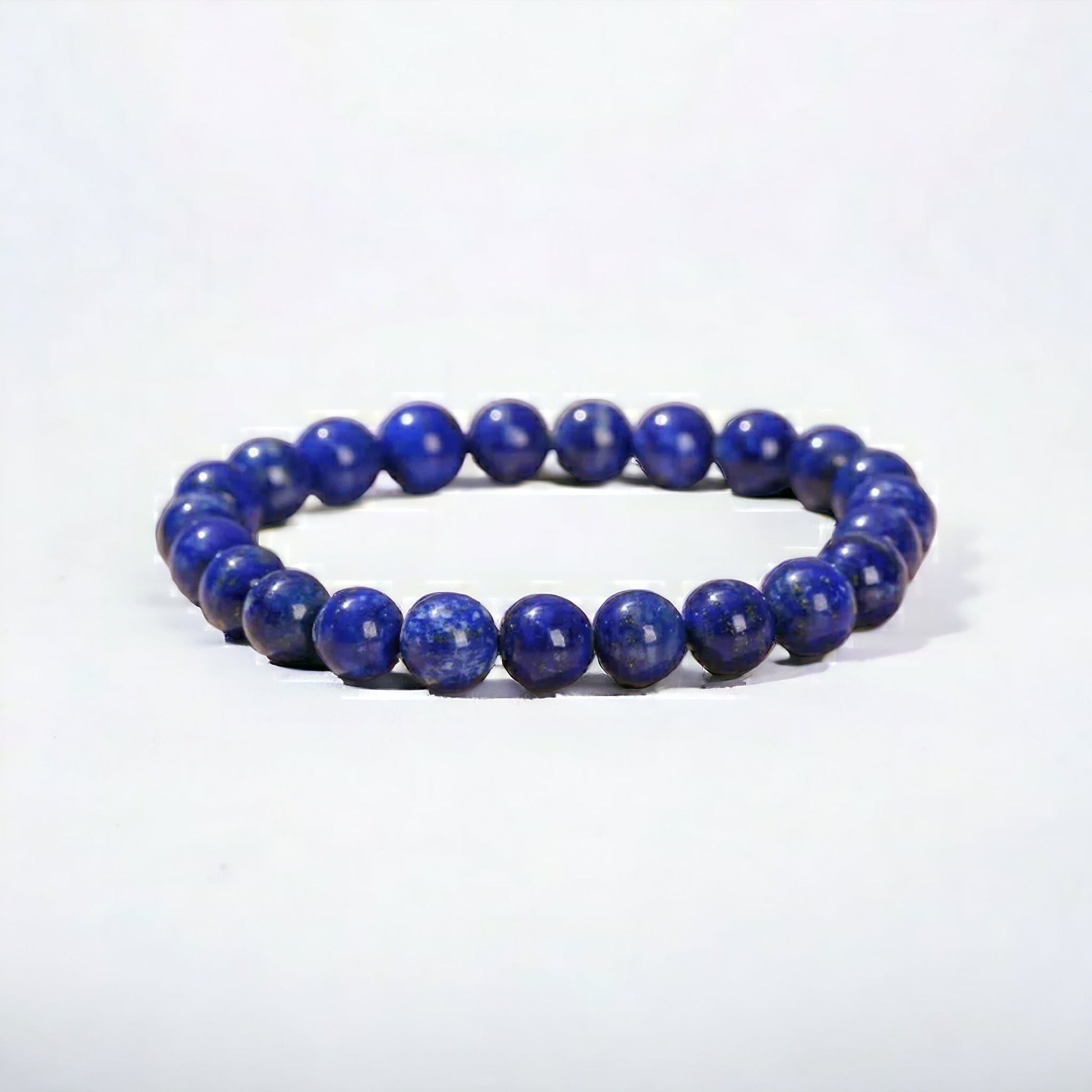 7mm Natural Lapis Lazuli Strech Bracelet from Afghanistan