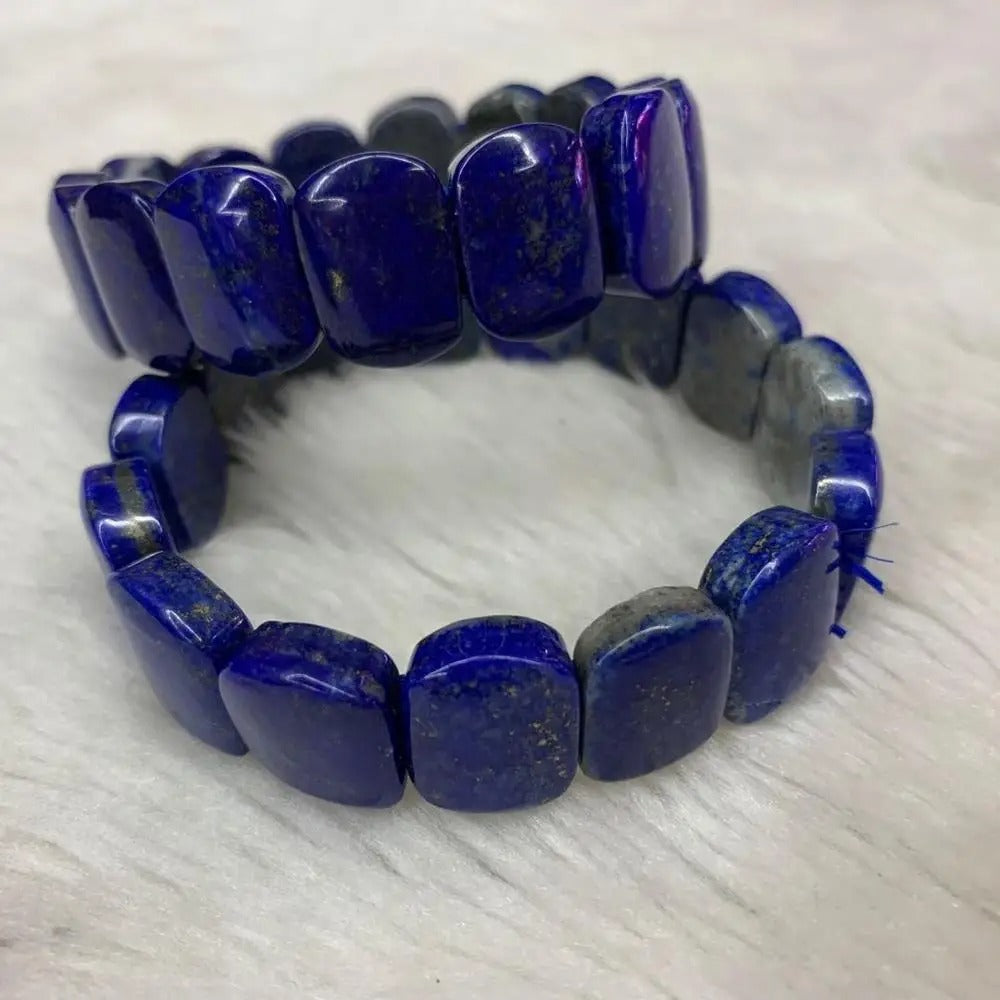 Natural High Quality Lapis lazuli Gemstone Bracelet from Afghanistan