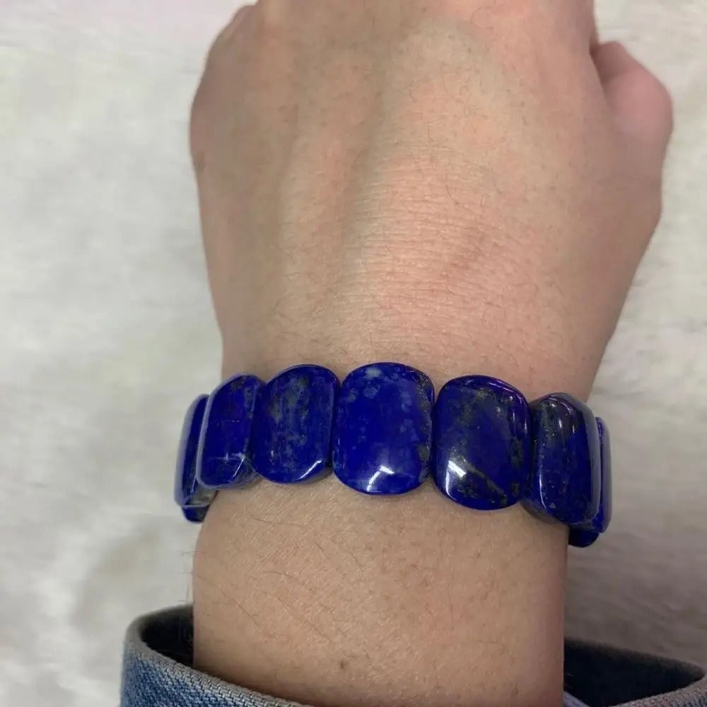 Natural High Quality Lapis lazuli Gemstone Bracelet from Afghanistan