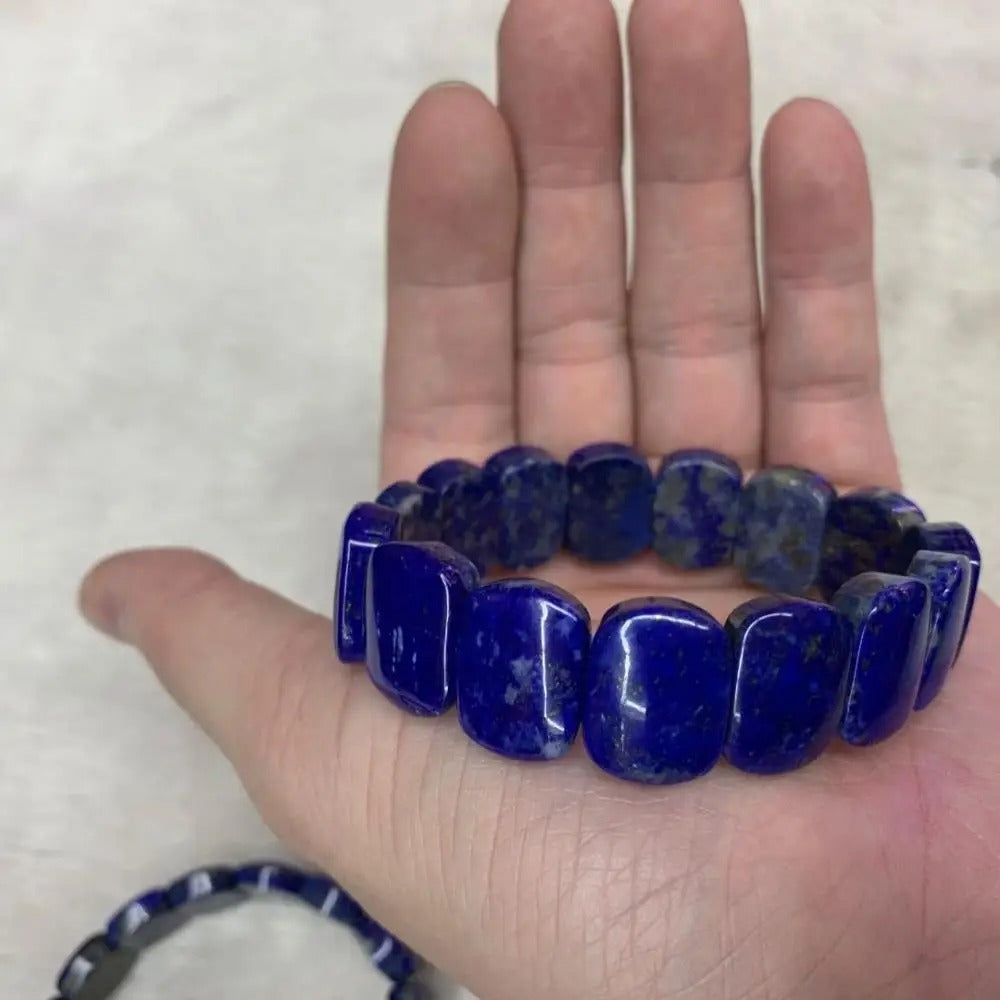 Natural High Quality Lapis lazuli Gemstone Bracelet from Afghanistan