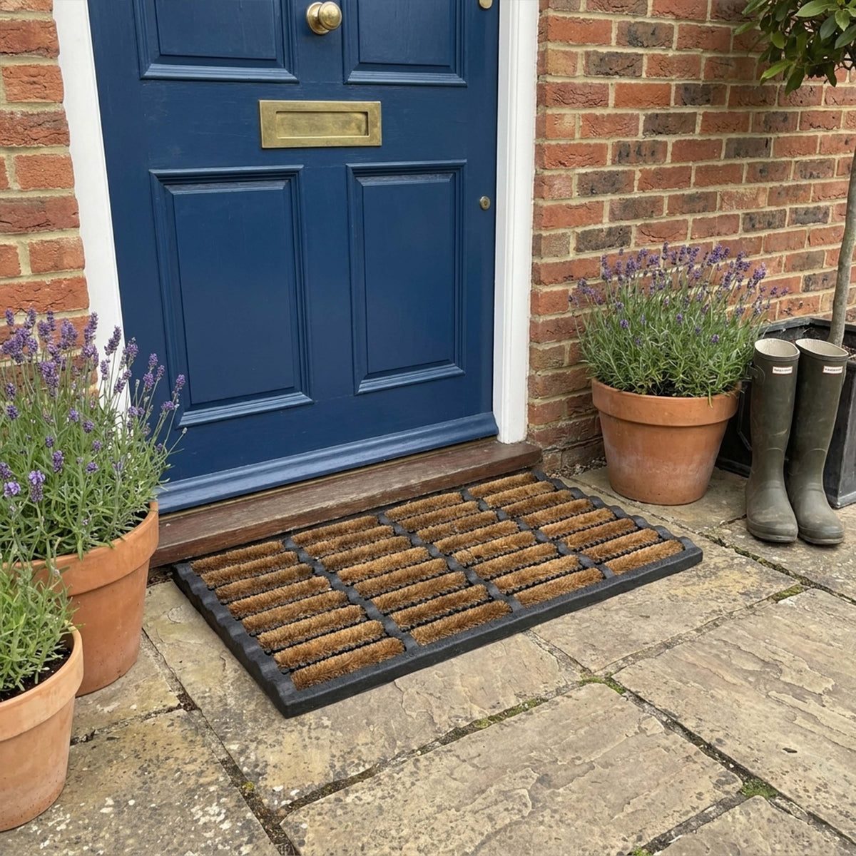 Rubber and Coir Scraper Door Mat