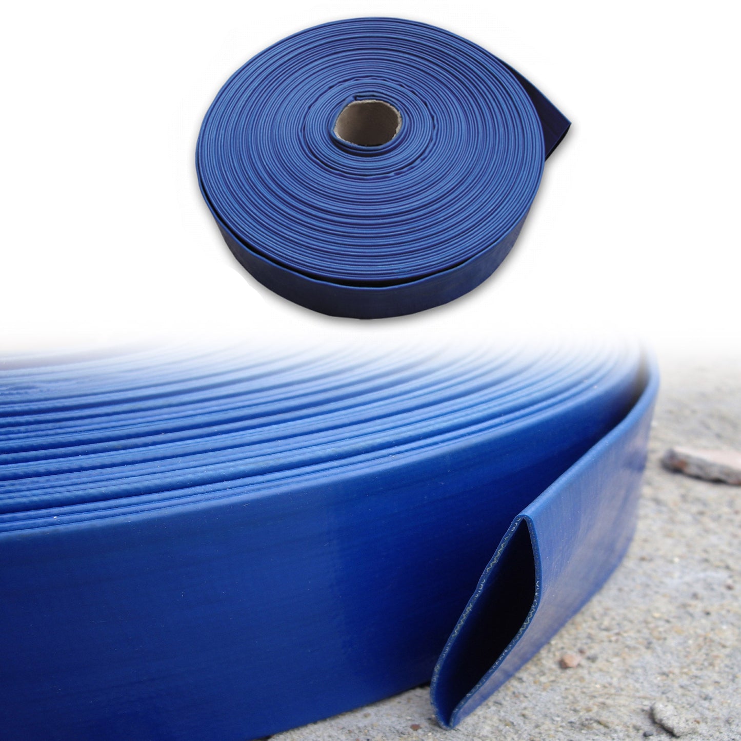 Lay Flat 2in / 50mm Water Discharge Aqua Hose Pipe Pump Irrigation PVC 2-6 BAR
