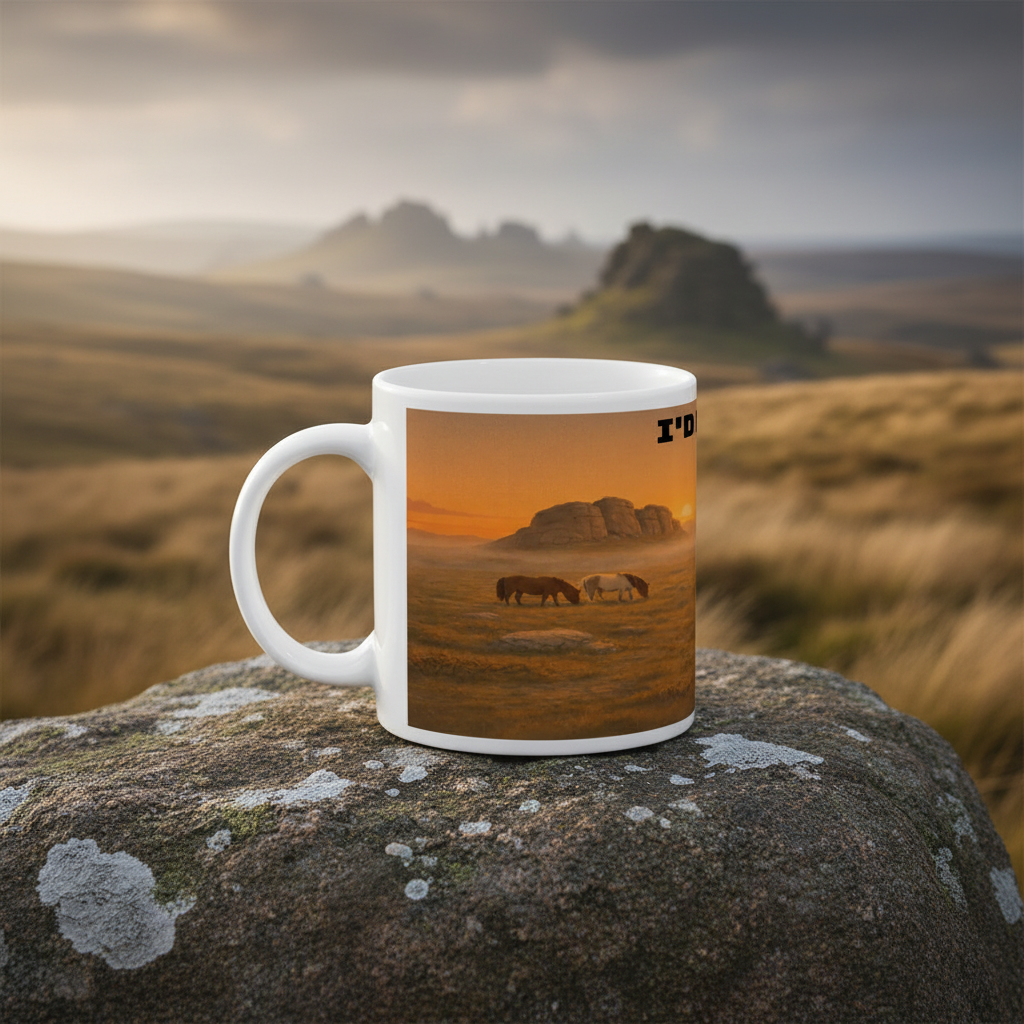 I’d Rather Be in Dartmoor – 11oz Ceramic Hiking Mug