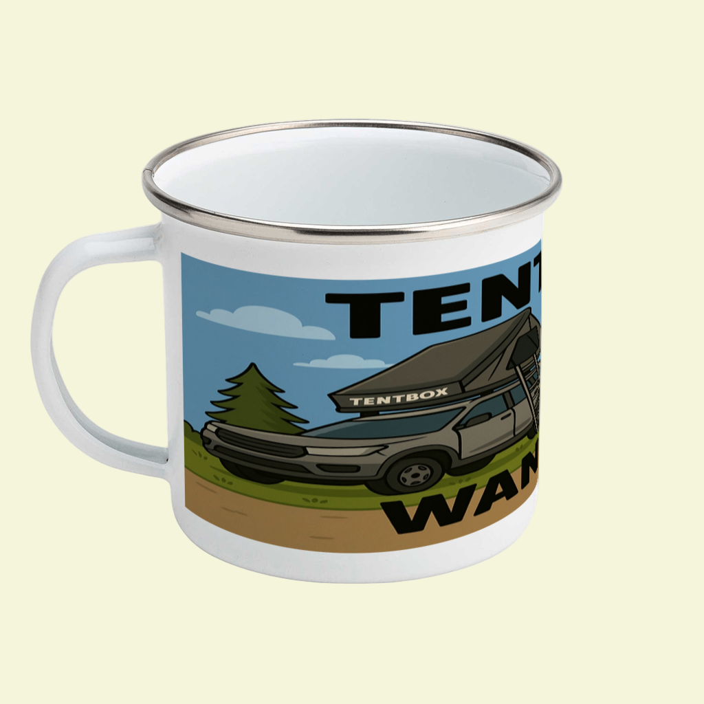 Tentbox Wankers – 12oz Enamel Camping Mug