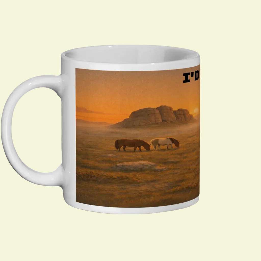 I’d Rather Be in Dartmoor – 11oz Ceramic Hiking Mug