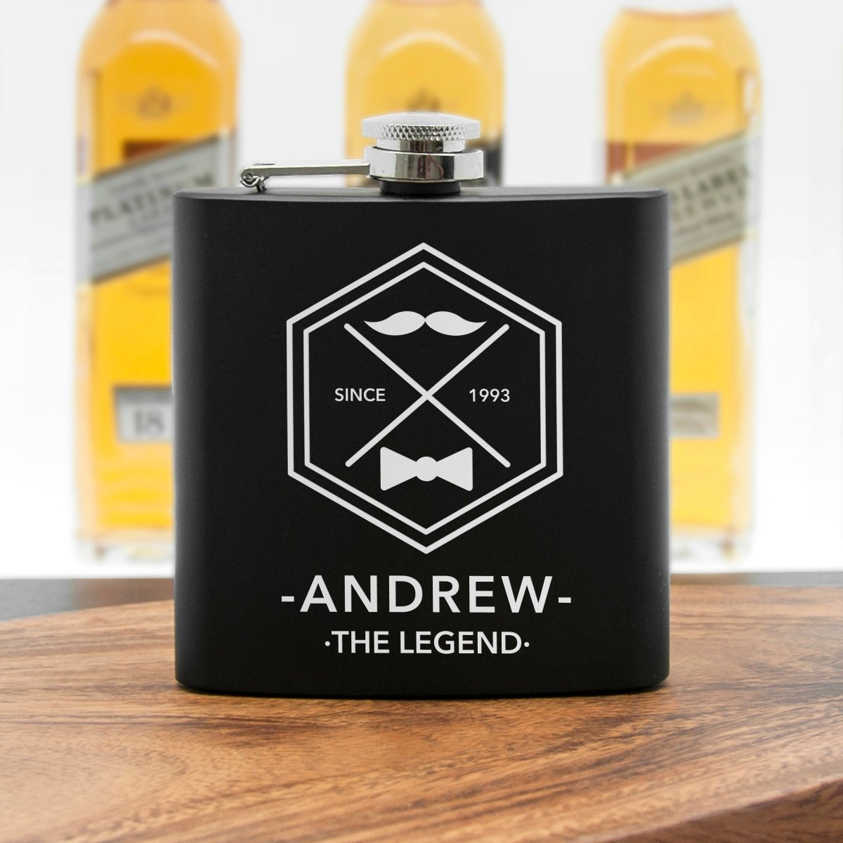 Dad's Personalised Legend Hip Flask