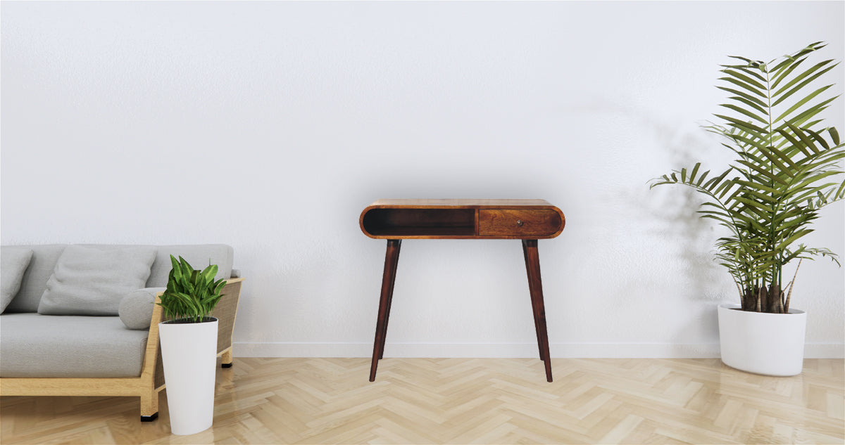 Chestnut London Open Console Chest of Drawers