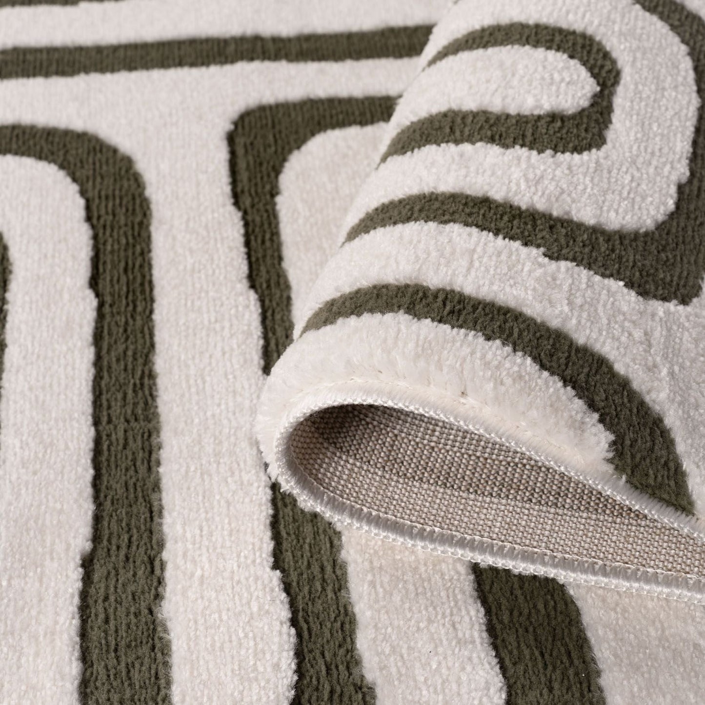 Loft Geometric Green Rug