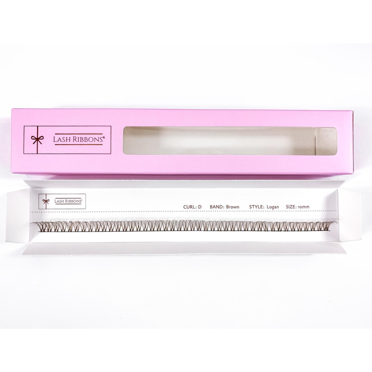 3D 'D' Curl Brown Lash Ribbons® Starter Kit (With Clear Lash Bond)