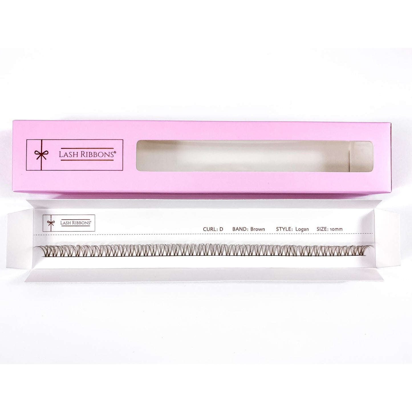 3D 'D' Curl Brown Lash Ribbons® Starter Kit (With Clear Lash Bond)