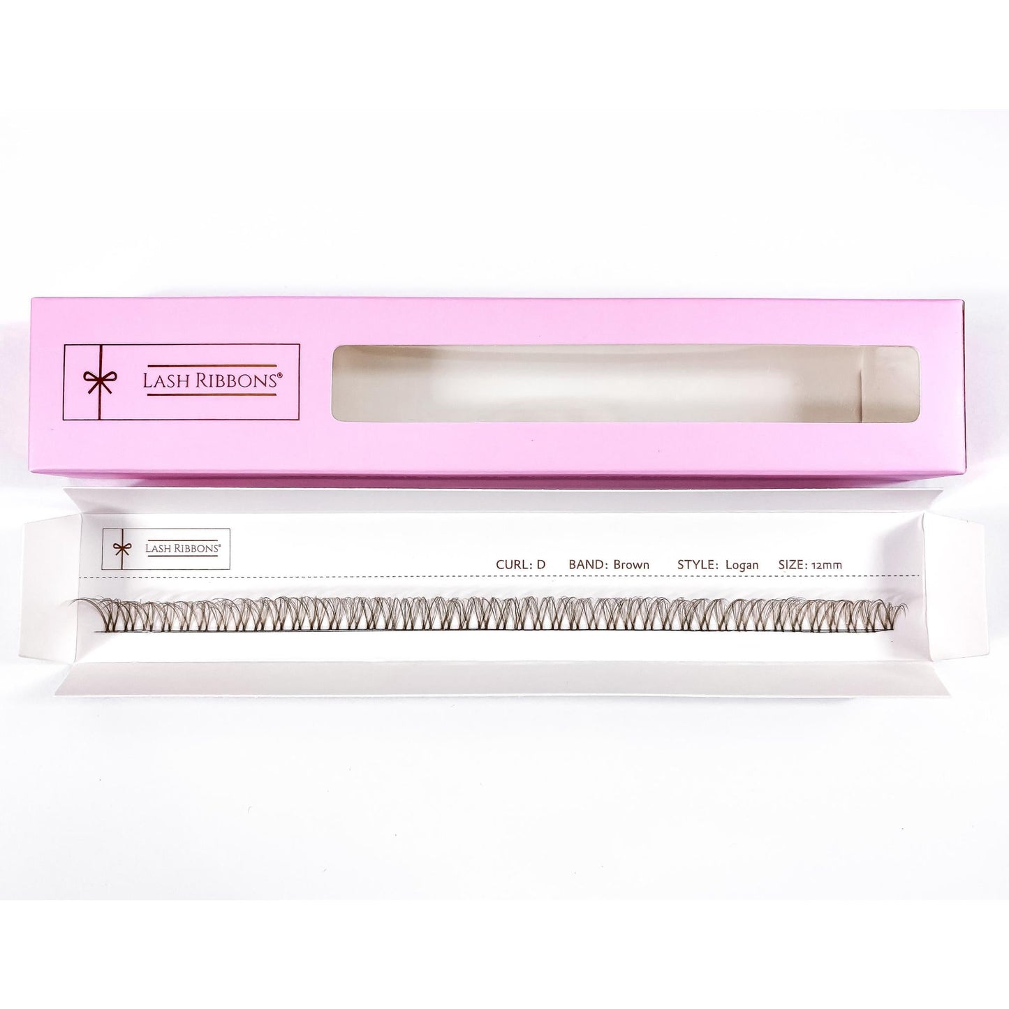 3D 'D' Curl Brown Lash Ribbons® Starter Kit (With Clear Lash Bond)